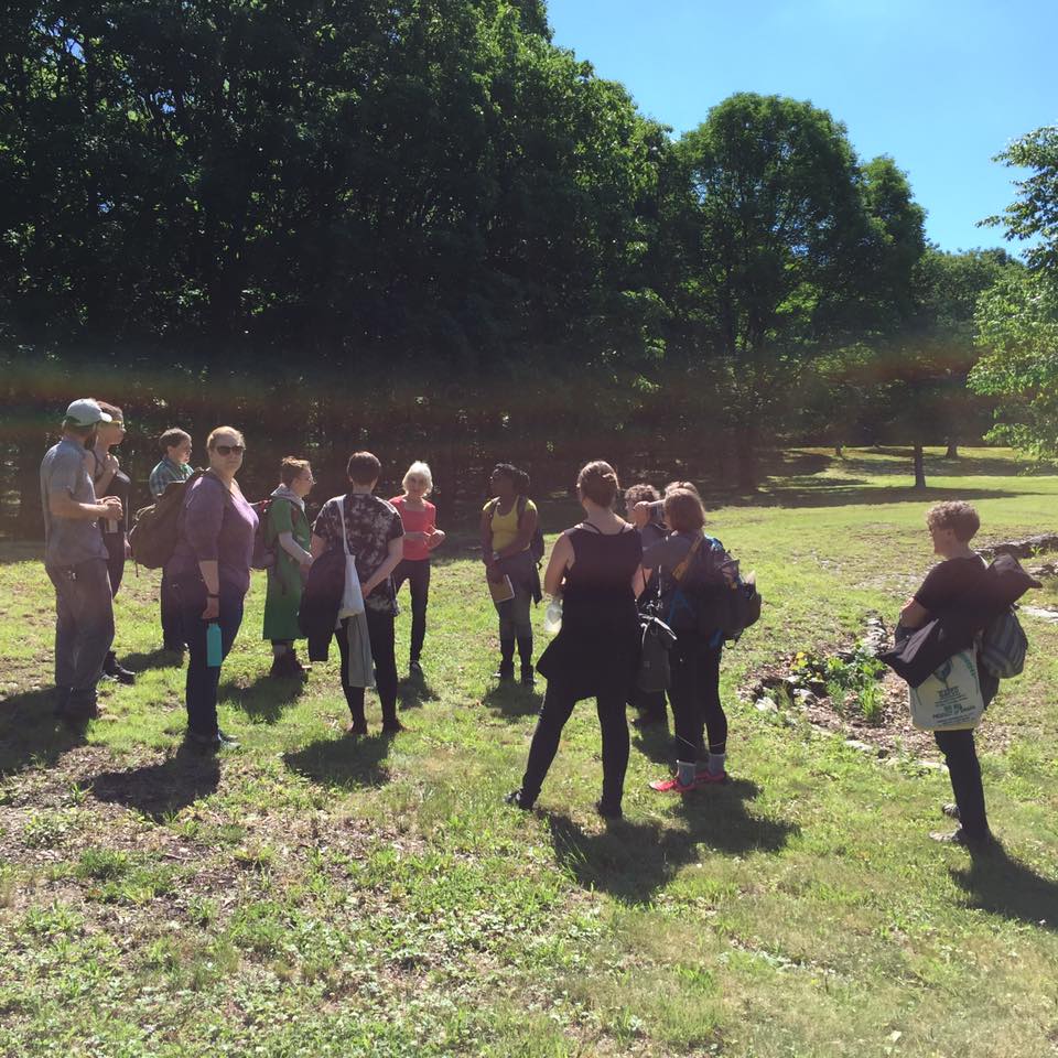 一星期在樹林的研習 - 生態及藝術課。探討人與自然的關系和平衡，可持續和再生的發展， 反思藝術品使用的物料的意義。