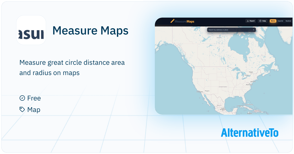 Measure Maps Measure Great Circle Distance Area And Radius On Maps Measure Maps 