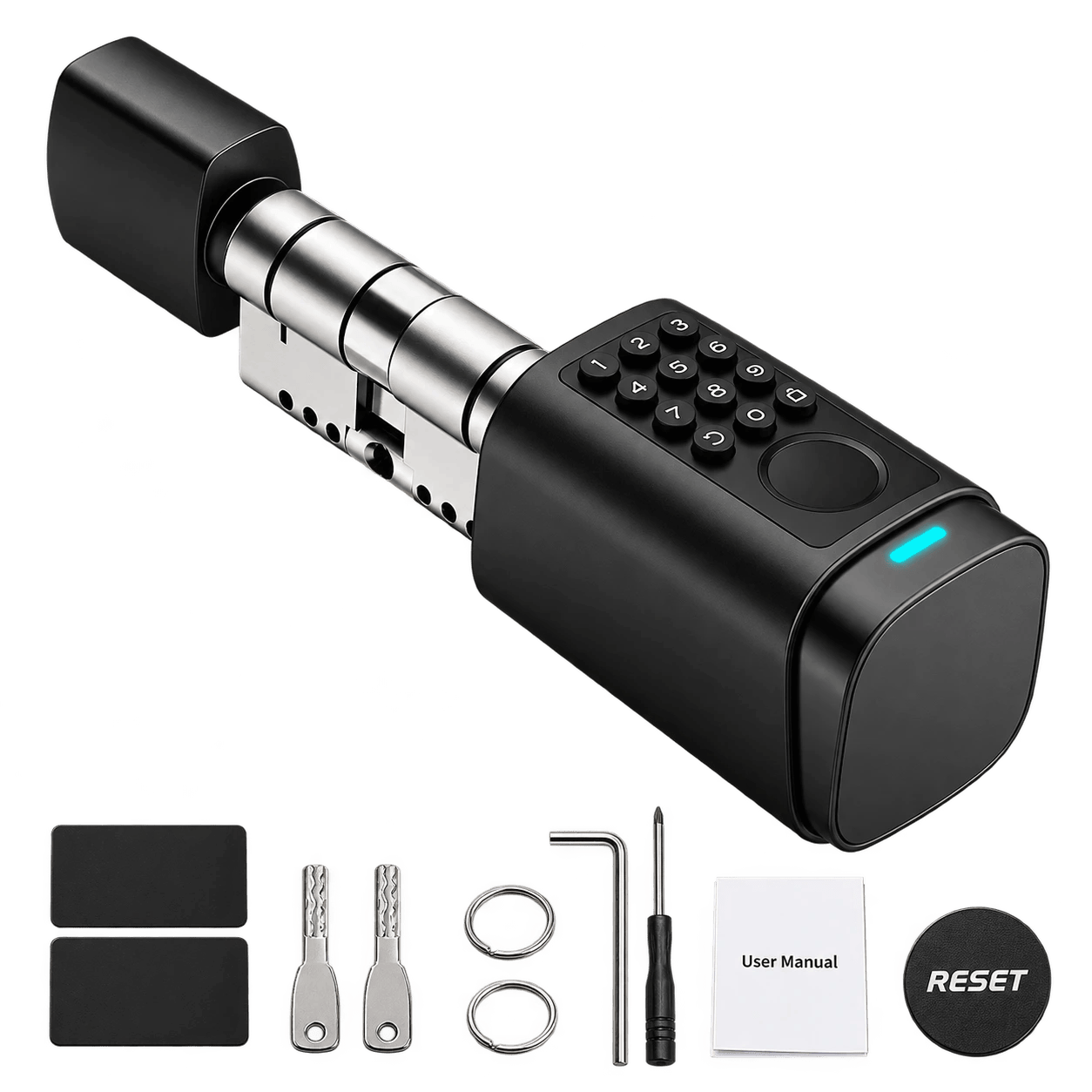 ALTIX ONE Smart Door Lock Cylinder – Fingerprint, PIN, Card & TTLock App (IP66)