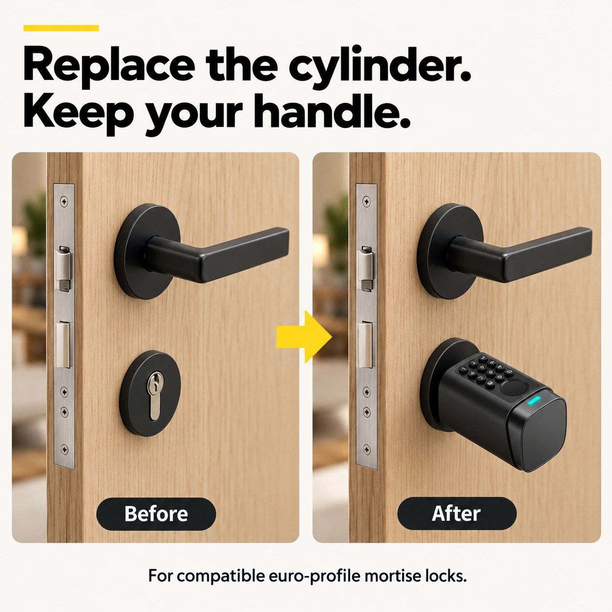 ALTIX ONE Smart Door Lock Cylinder – Fingerprint, PIN, Card & TTLock App (IP66) - image 4