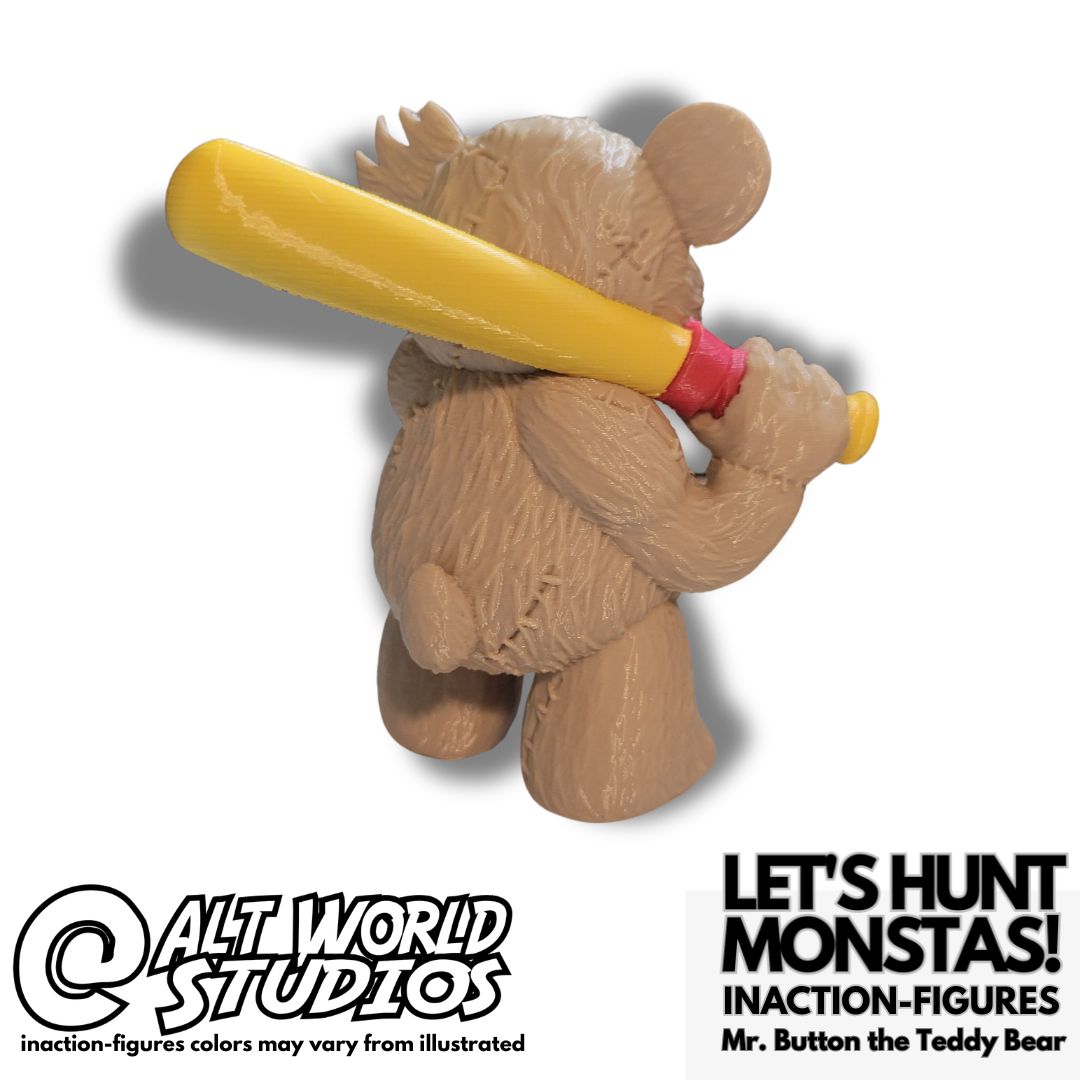 Mr. Button the Teddy Bear Monster Hunter - Alt World Studios
