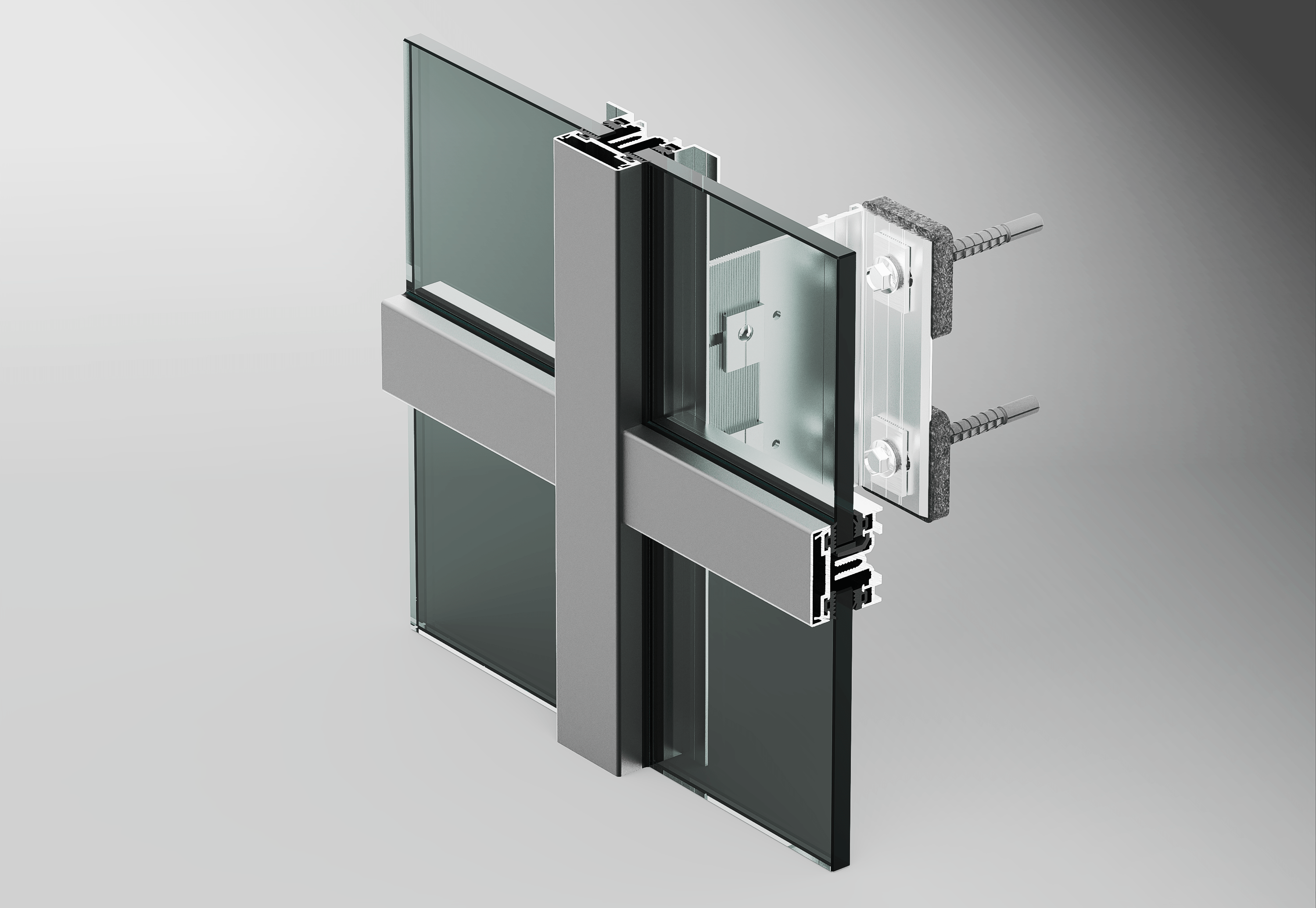 Alt f50hc «hot-cold» curtain wall system