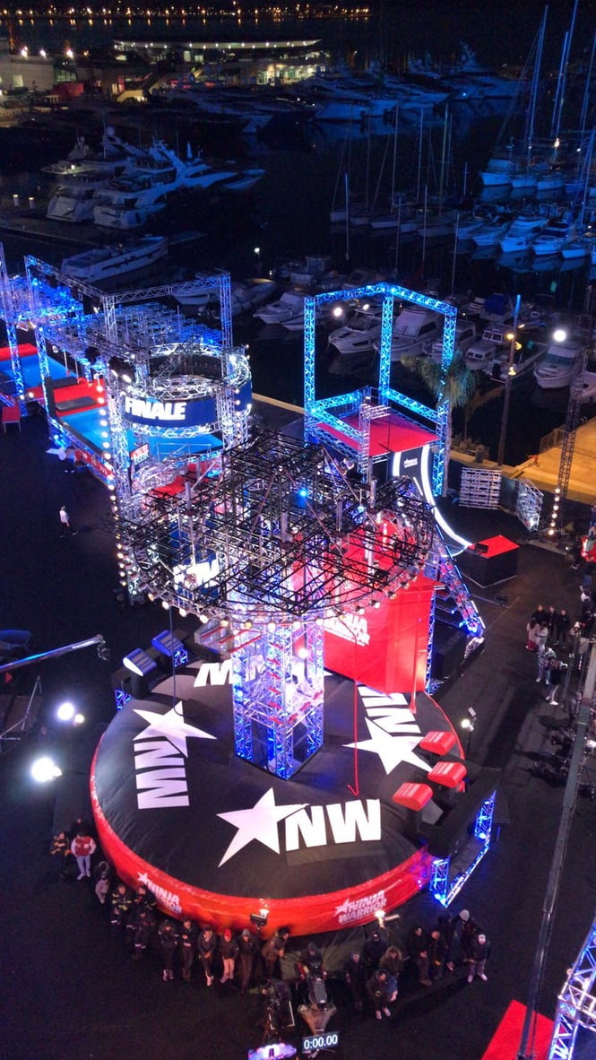 Ninja Warrior recording Cannes