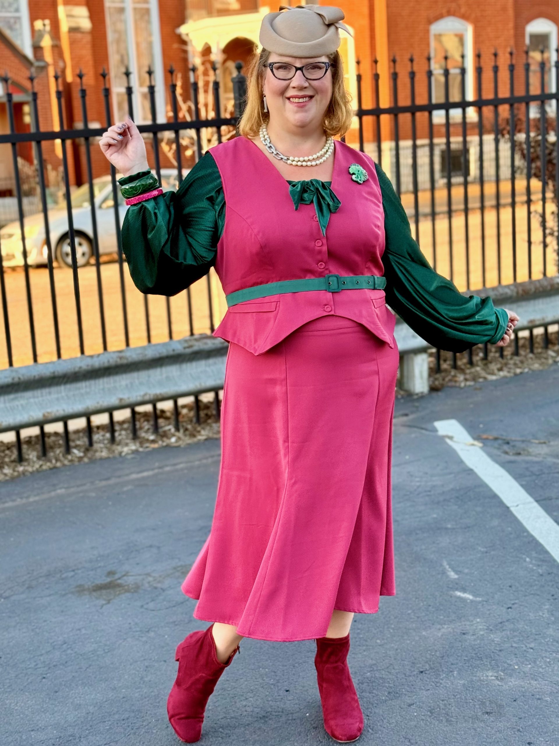 Sartorial Saturday–Pink & Green – Amanda Markel