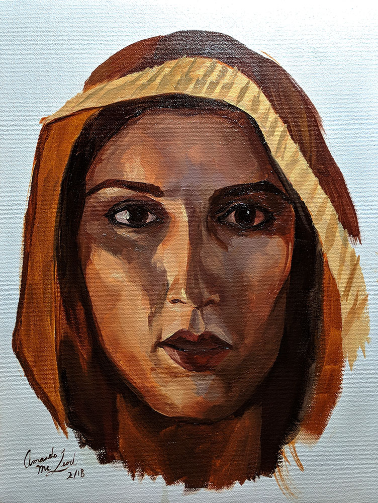 Portrait Challenge in Oils Day 3