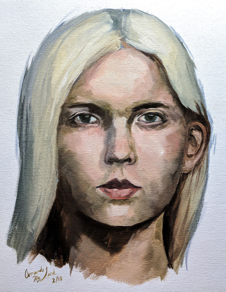 Portrait Challenge in Oils Day 5