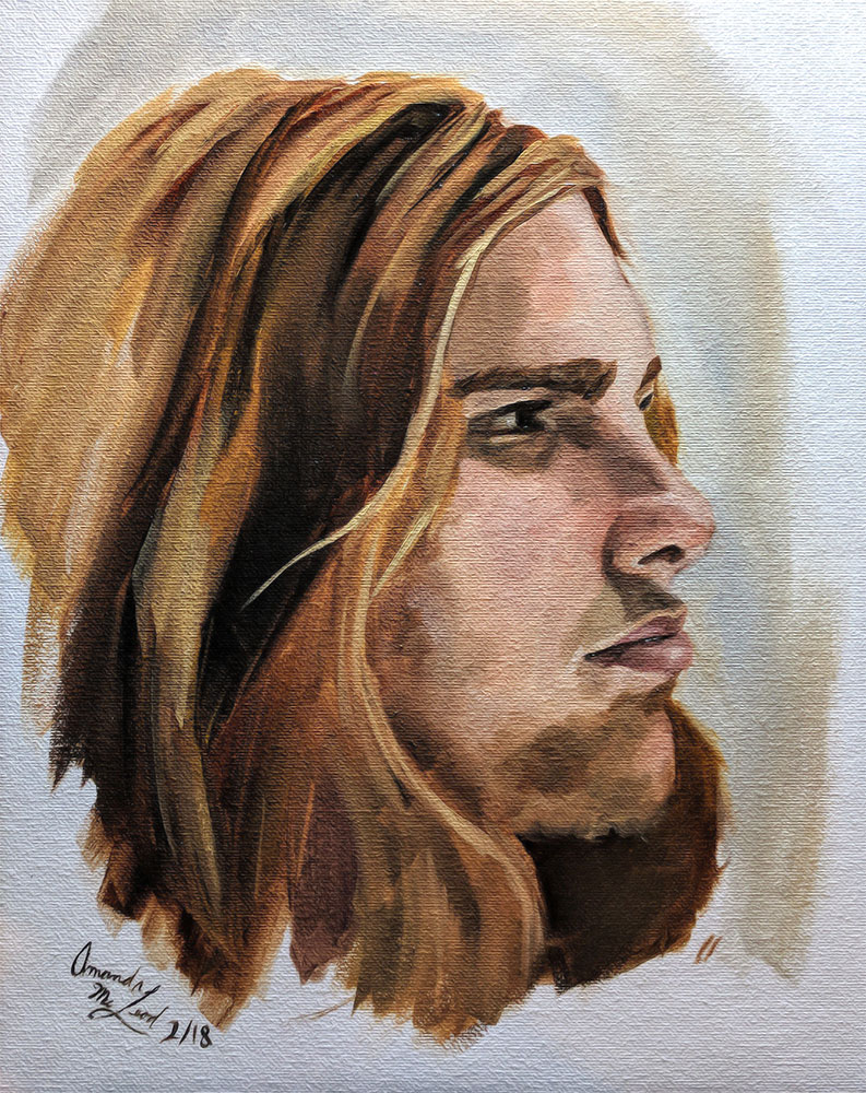 Portrait Challenge in Oils Day 6