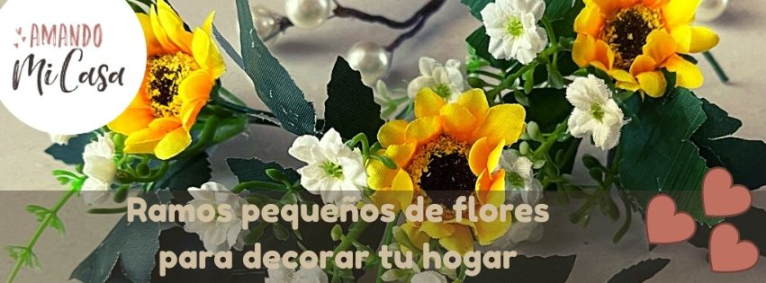 Qué fácil hacer estos pequeños ramos de flores.