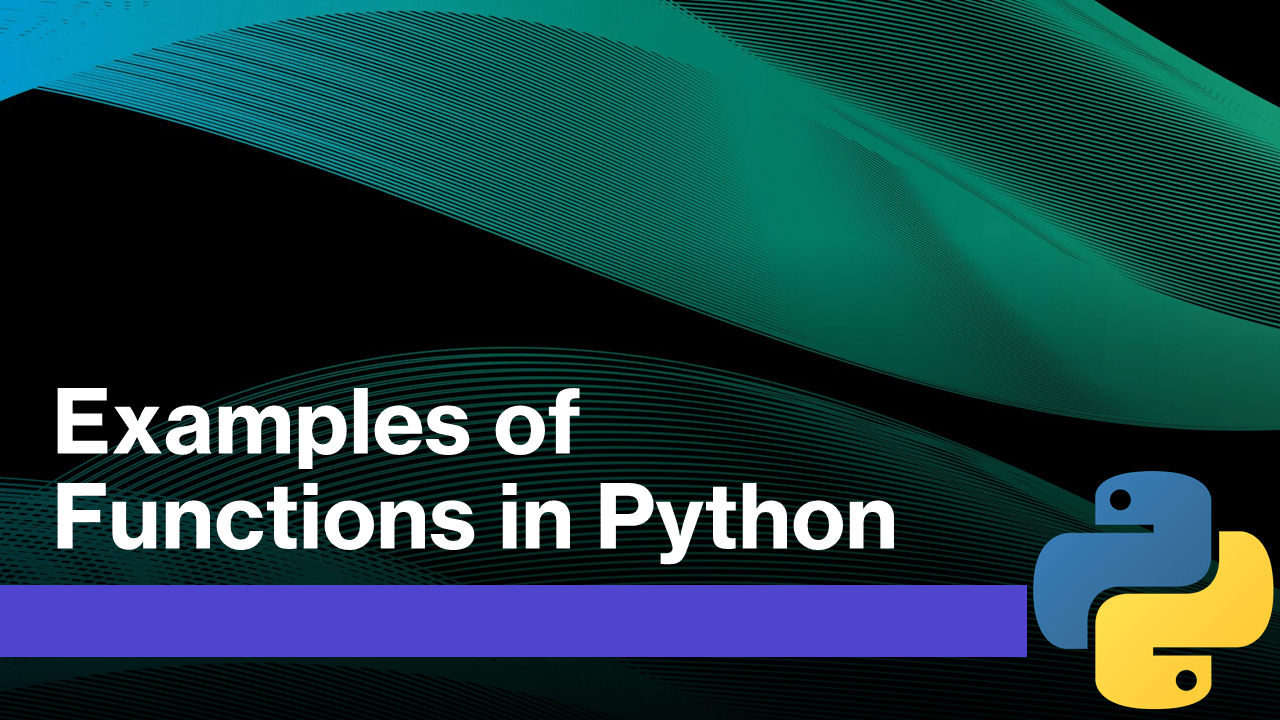 Functions in Python Examples