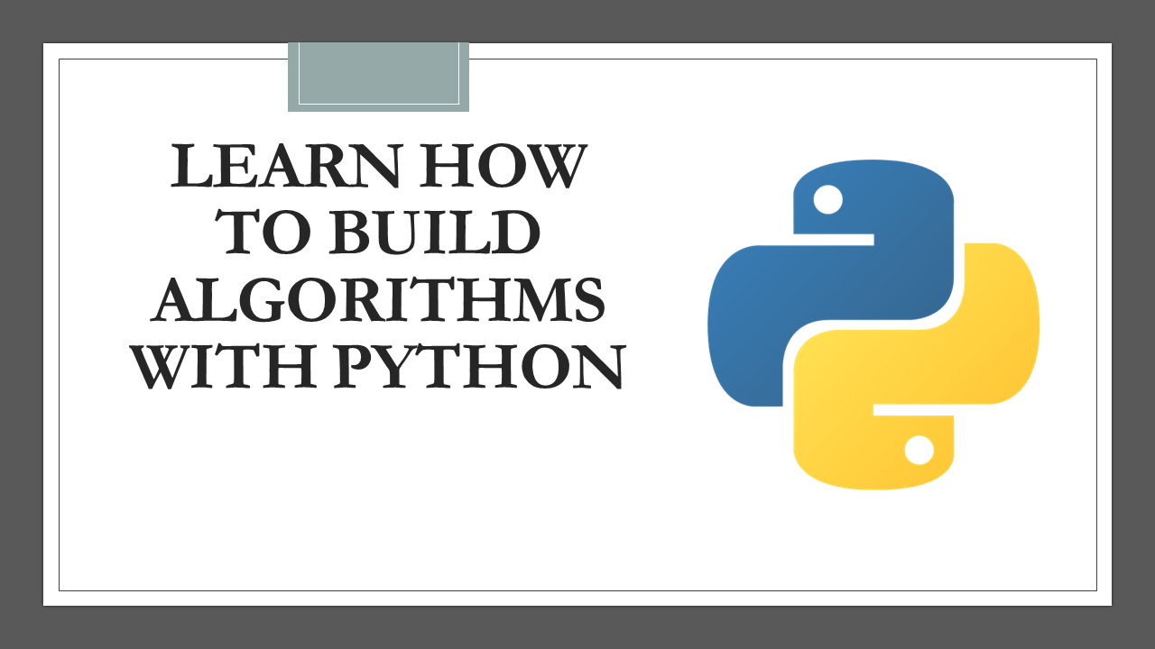 Build Algorithms with Python