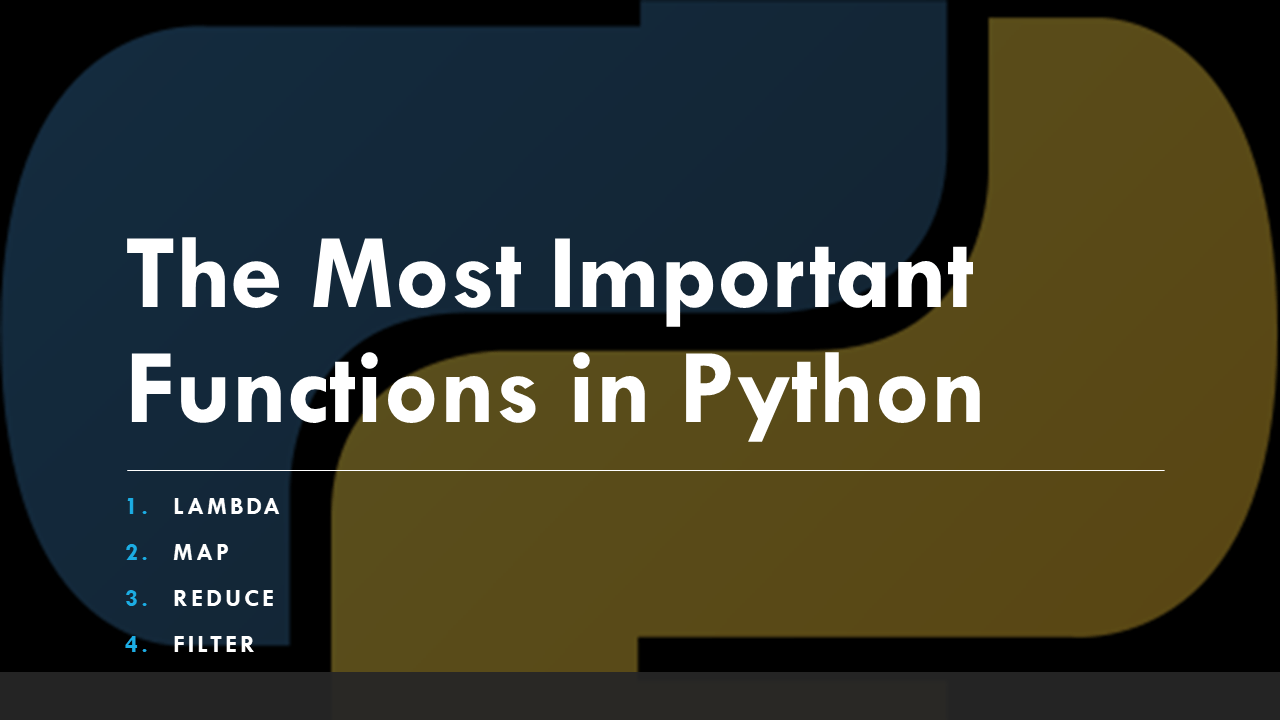 Most Important Python Functions