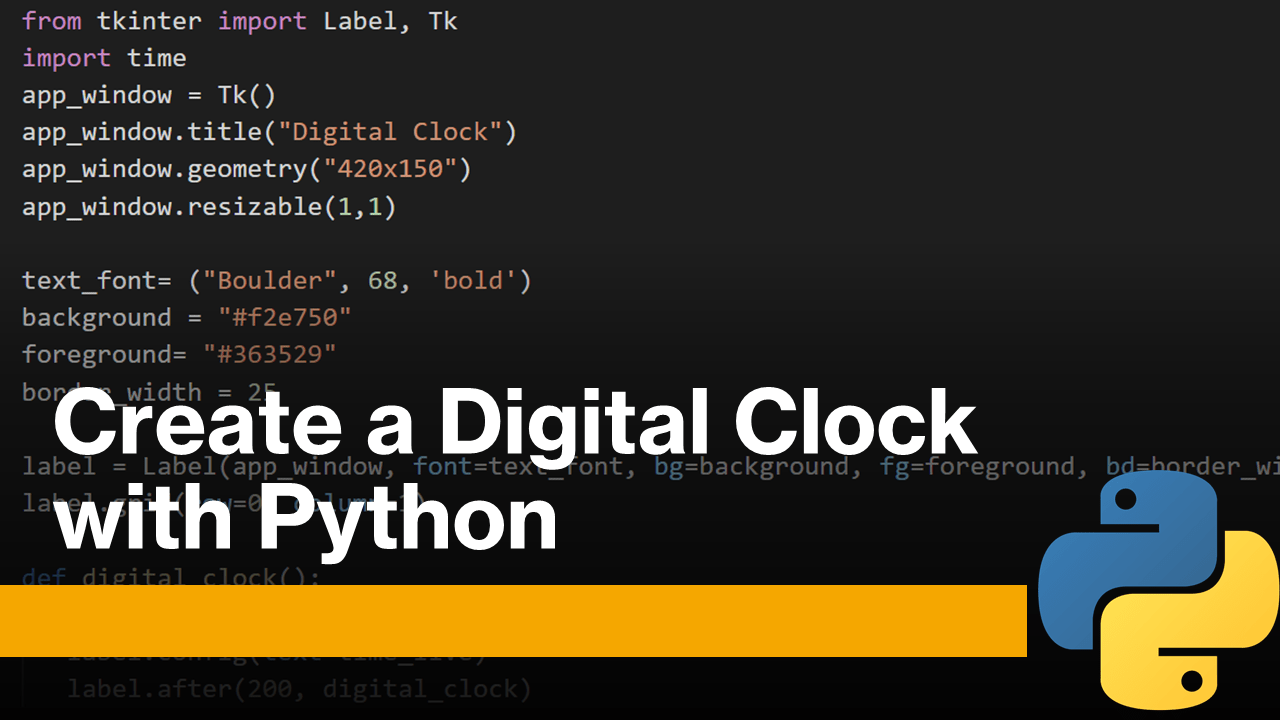 Digital Clock with Python