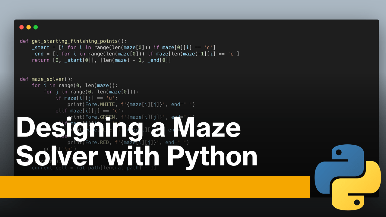 Maze Solver with Python