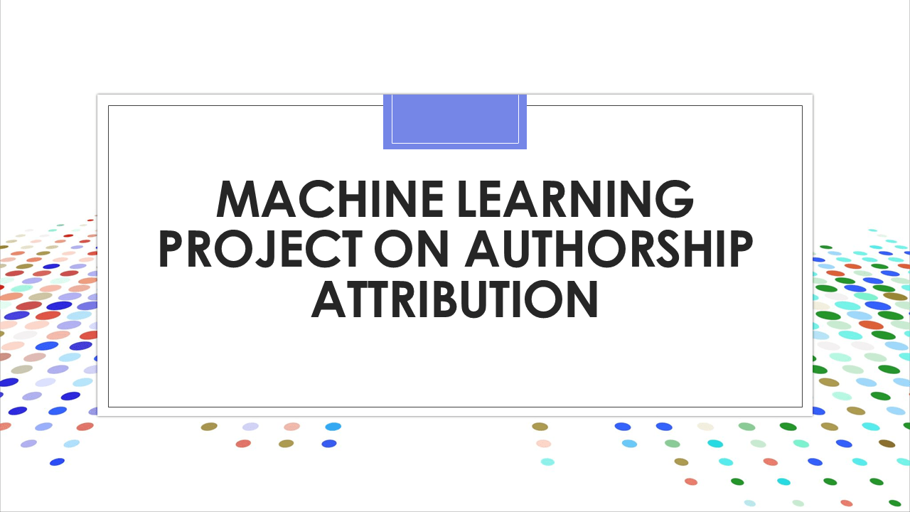 Authorship Attribution with Python