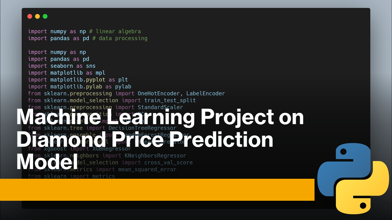 Diamond Price Prediction with Machine Learning