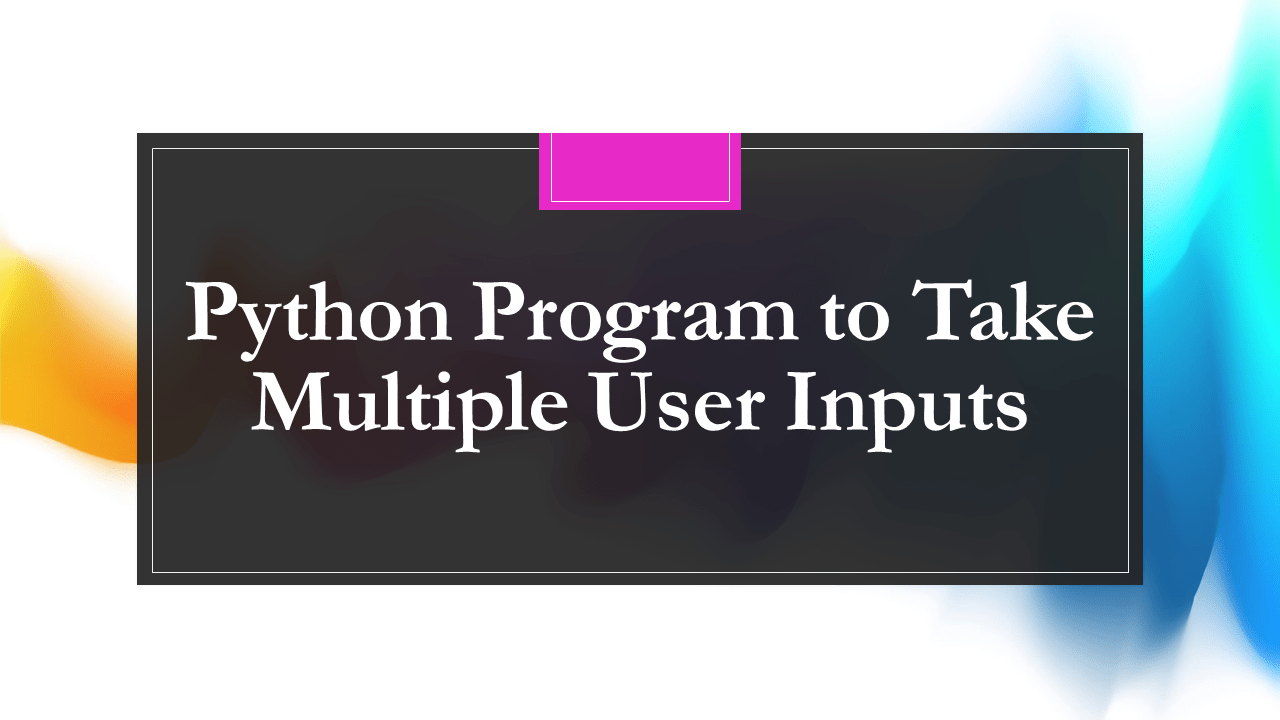 Multiple Inputs with Python using While Loop