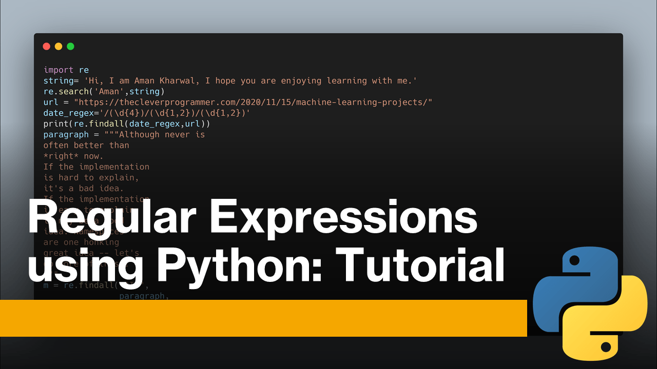 Regular Expressions using Python