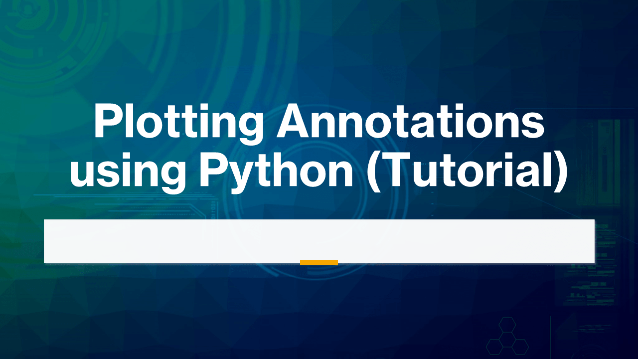 Plotting Annotations using Python