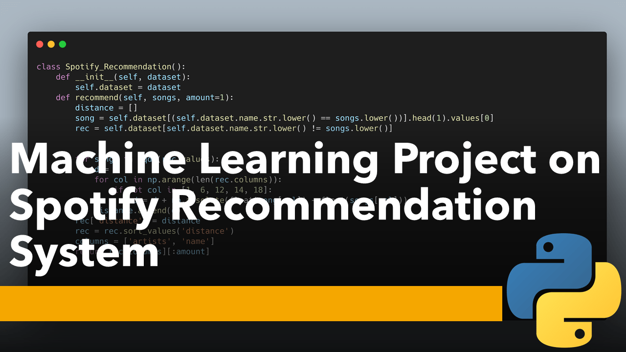 Spotify Recommendation System with Machine Learning