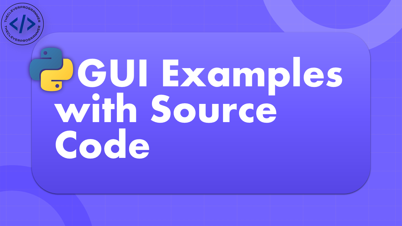 Python GUI Examples