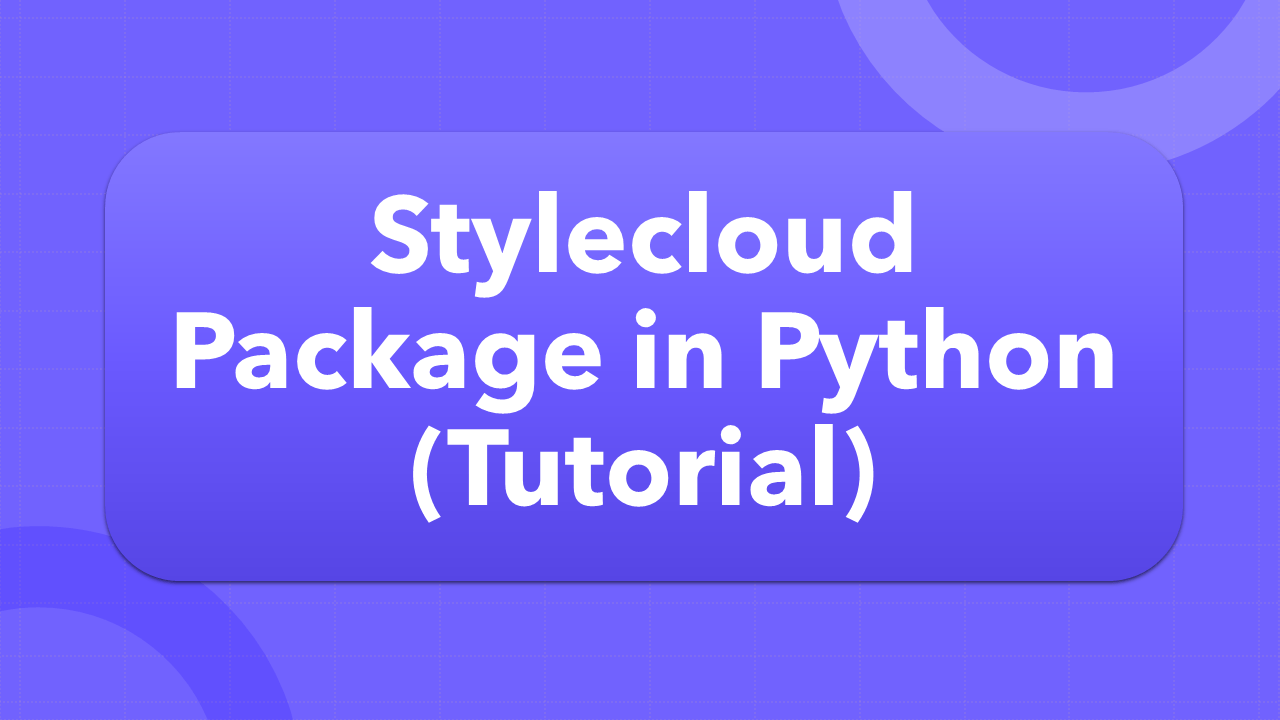 Stylecloud in Python (Tutorial)