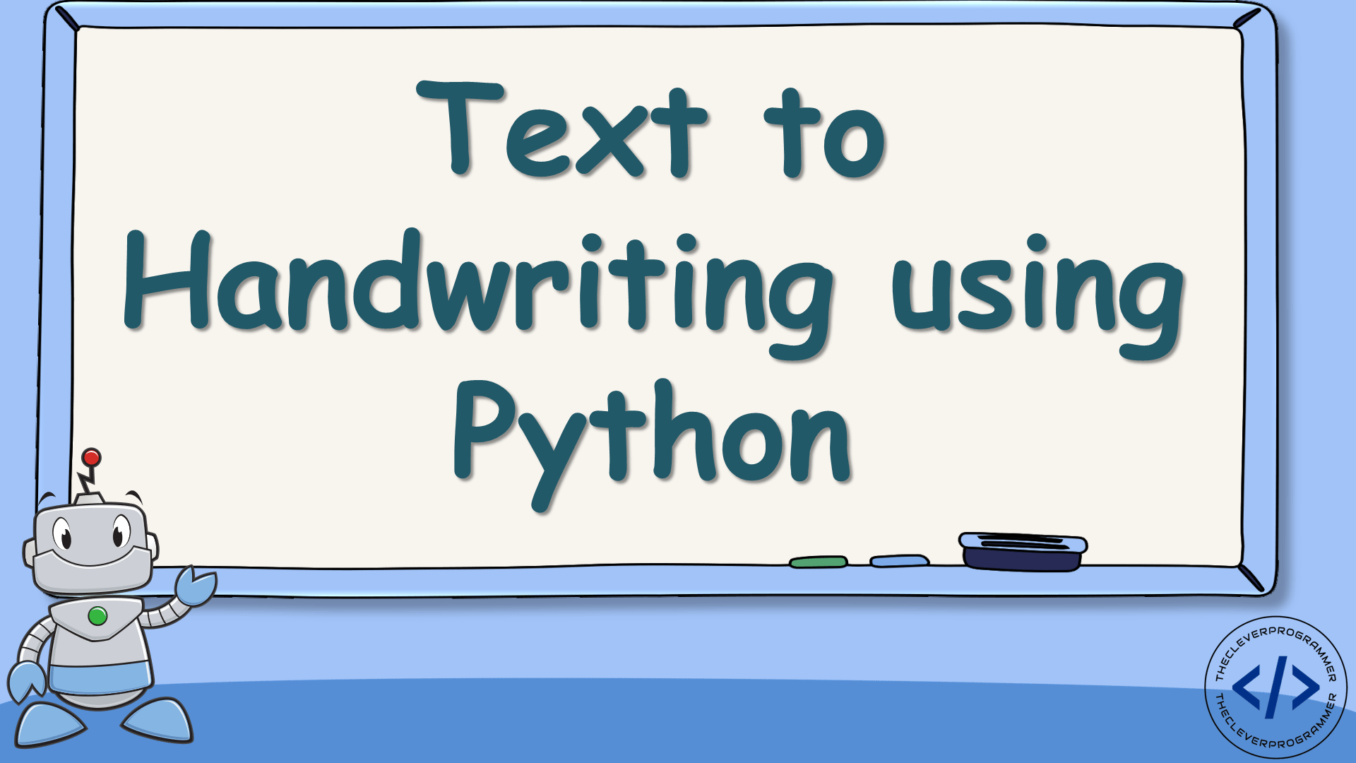 Text to Handwriting using Python