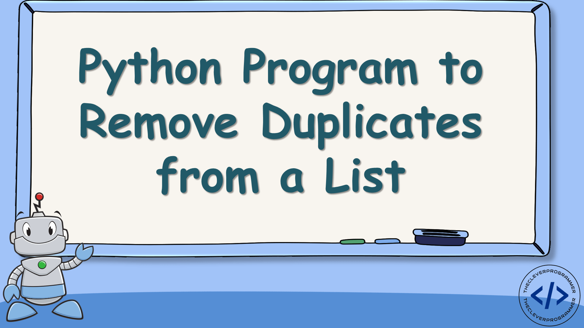 Remove Duplicates from a Python List