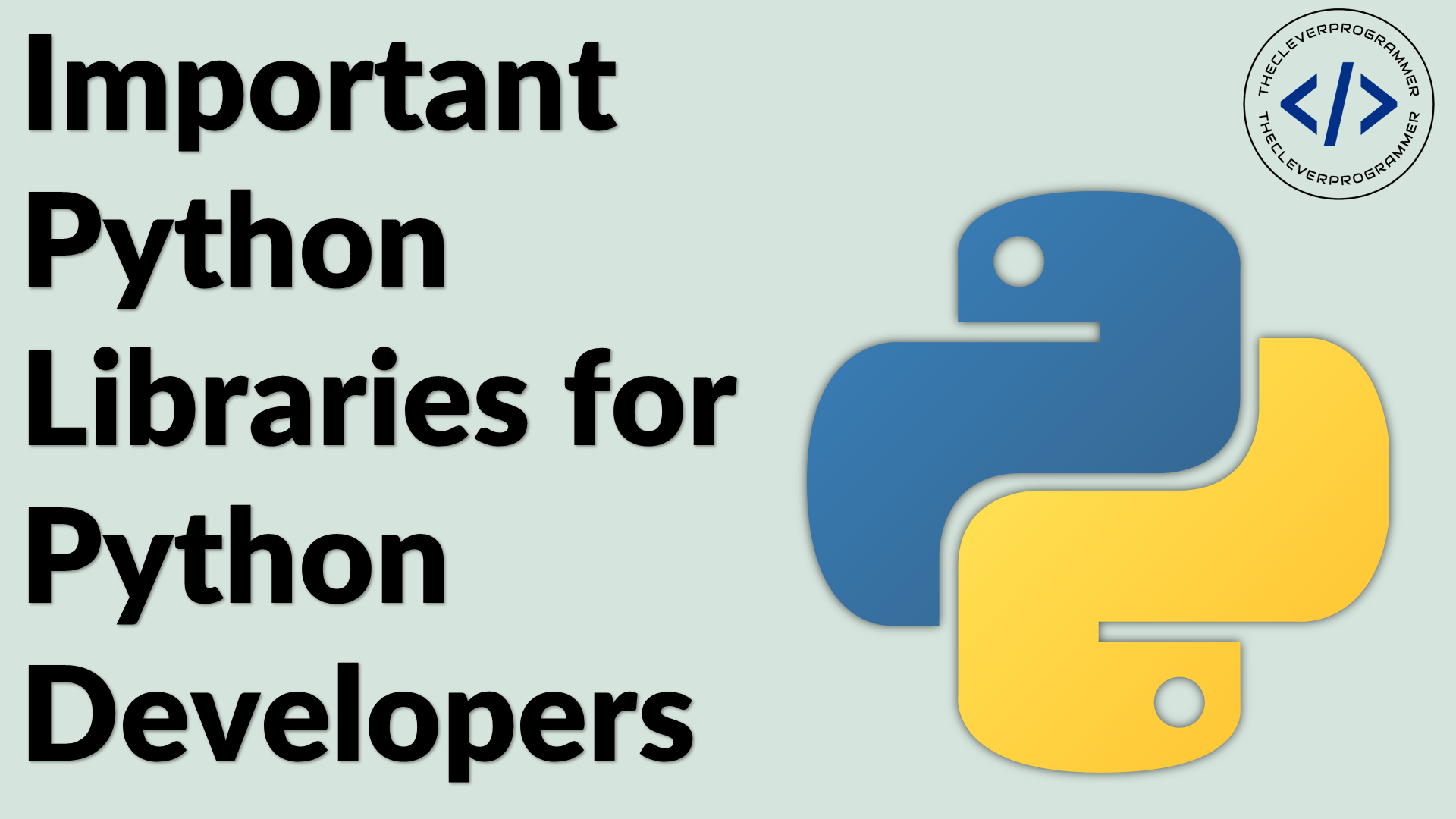 Important Python Libraries for Python Developers