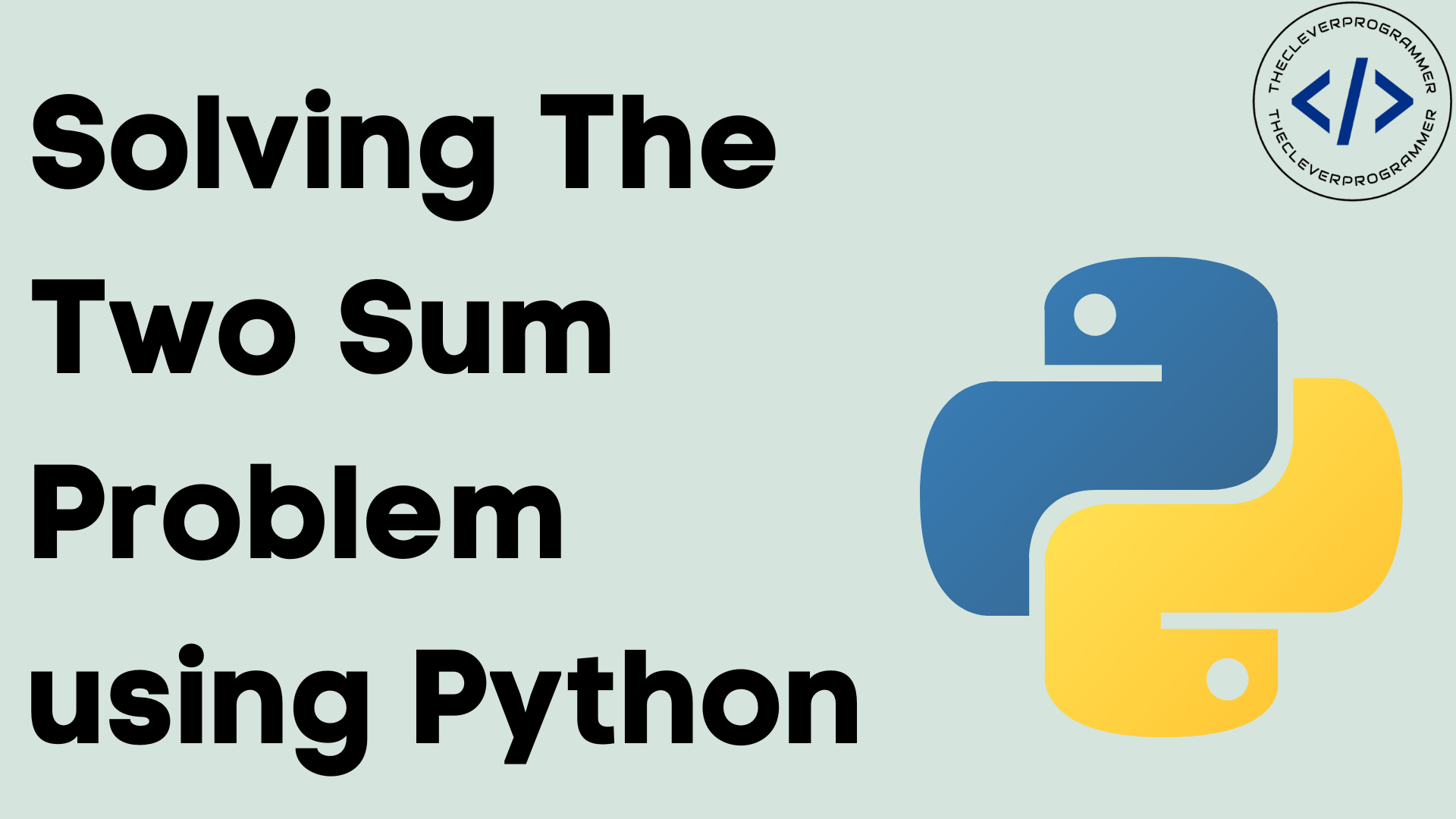 Two Sum using Python