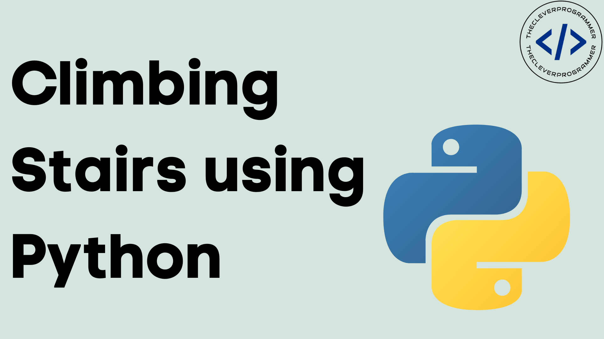 Climbing Stairs using Python