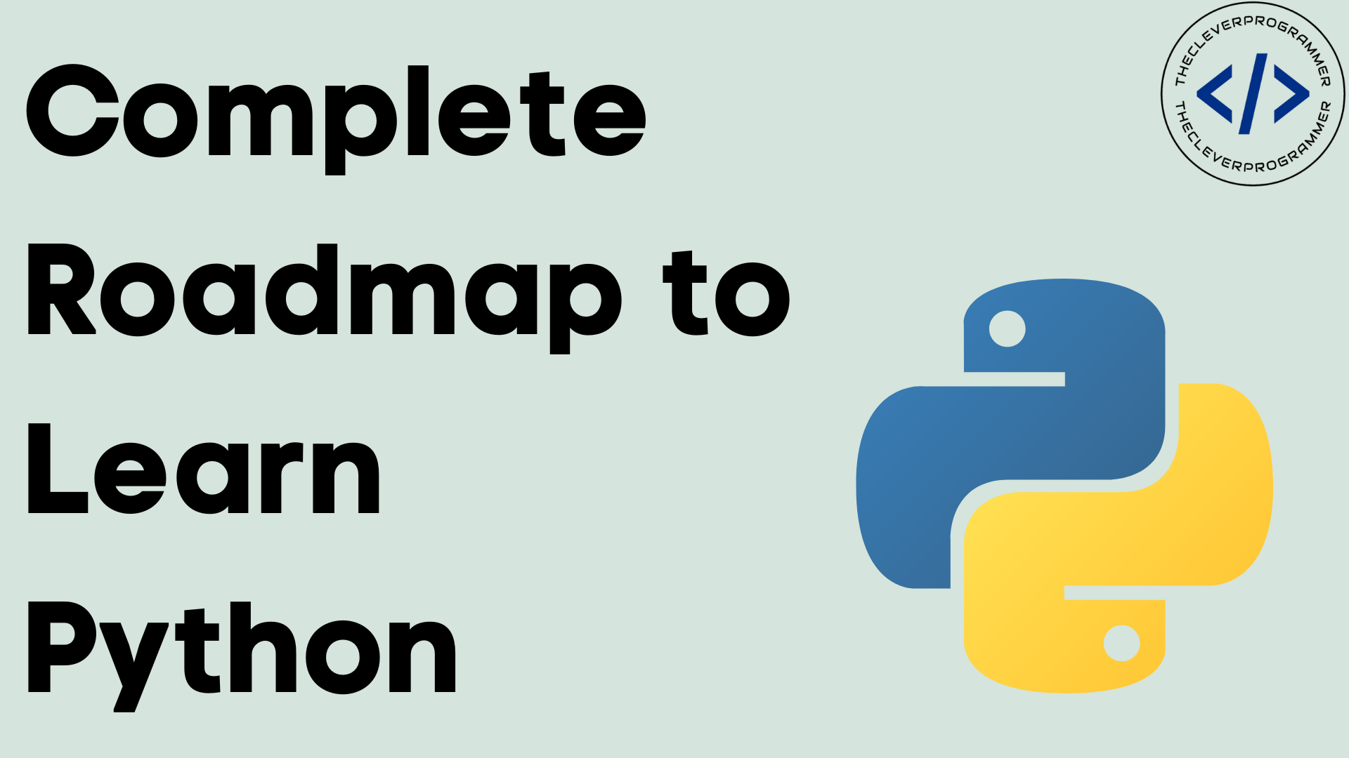 Roadmap to Learn Python