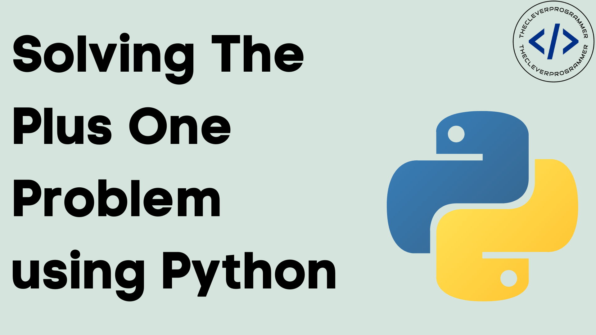 Plus One using Python