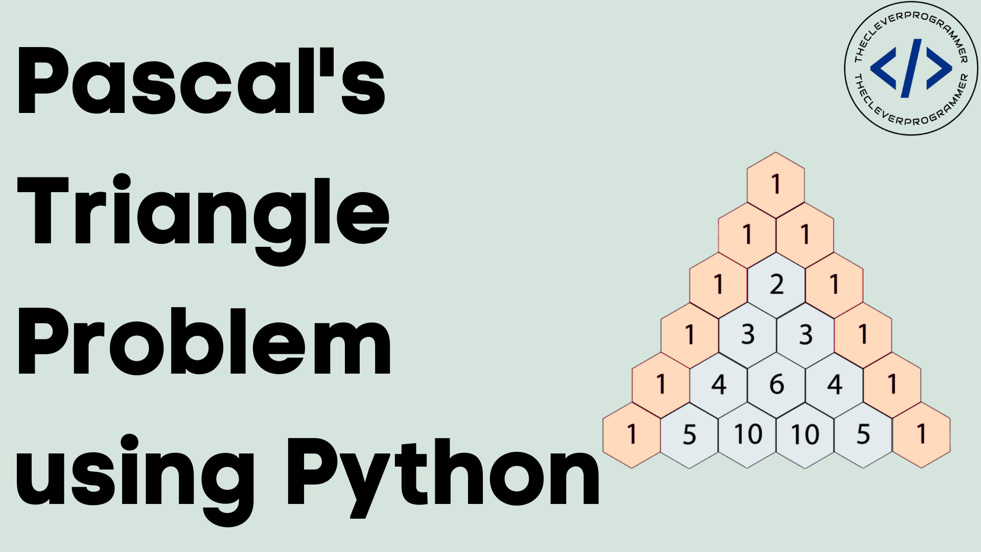 Pascal's Triangle using Python