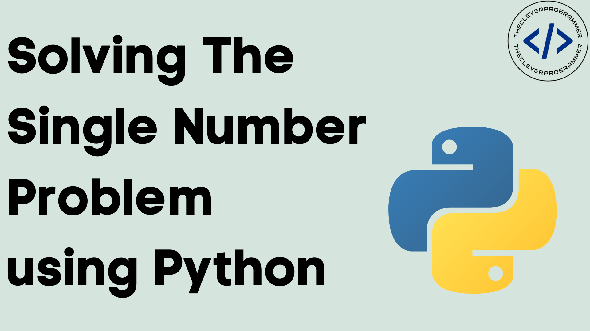 Single Number using Python