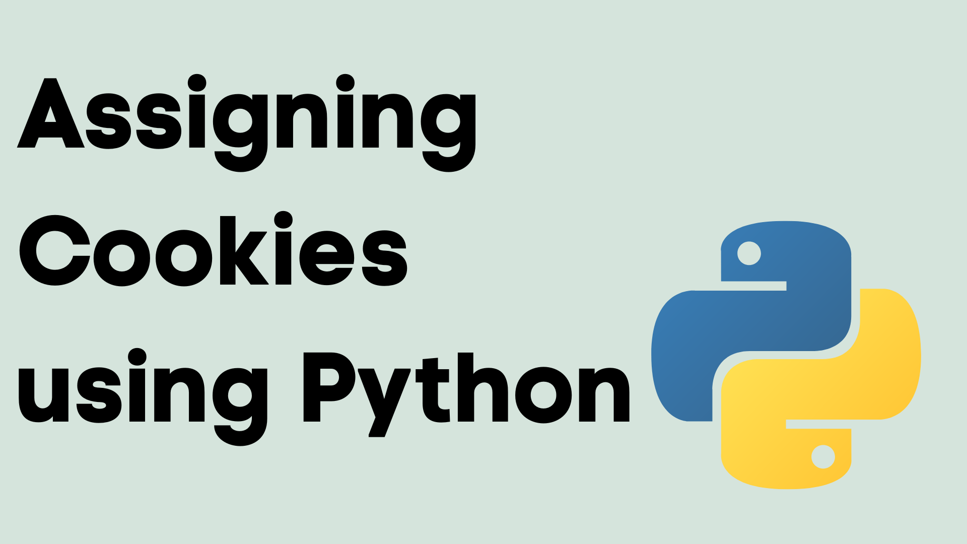Assign Cookies using Python