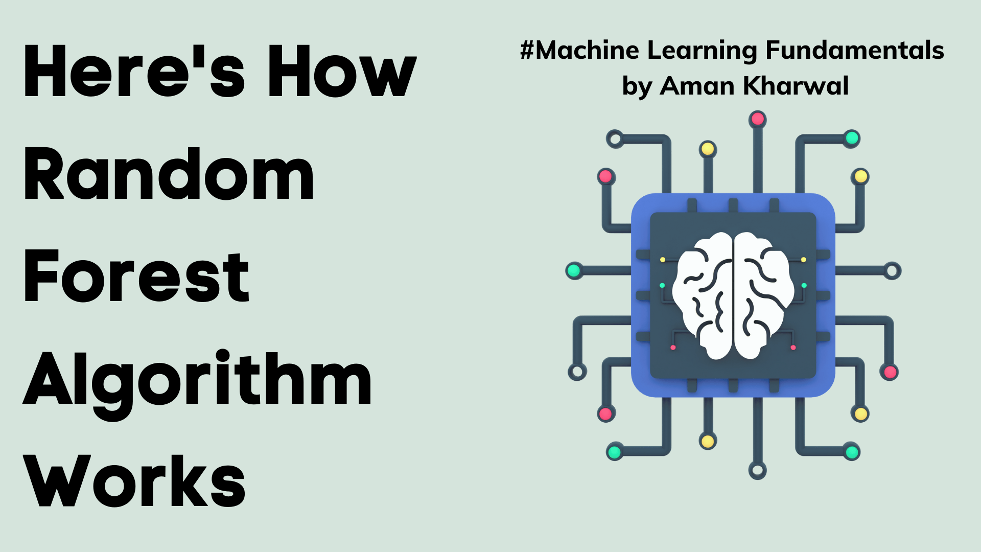 How Random Forest Algorithm Works