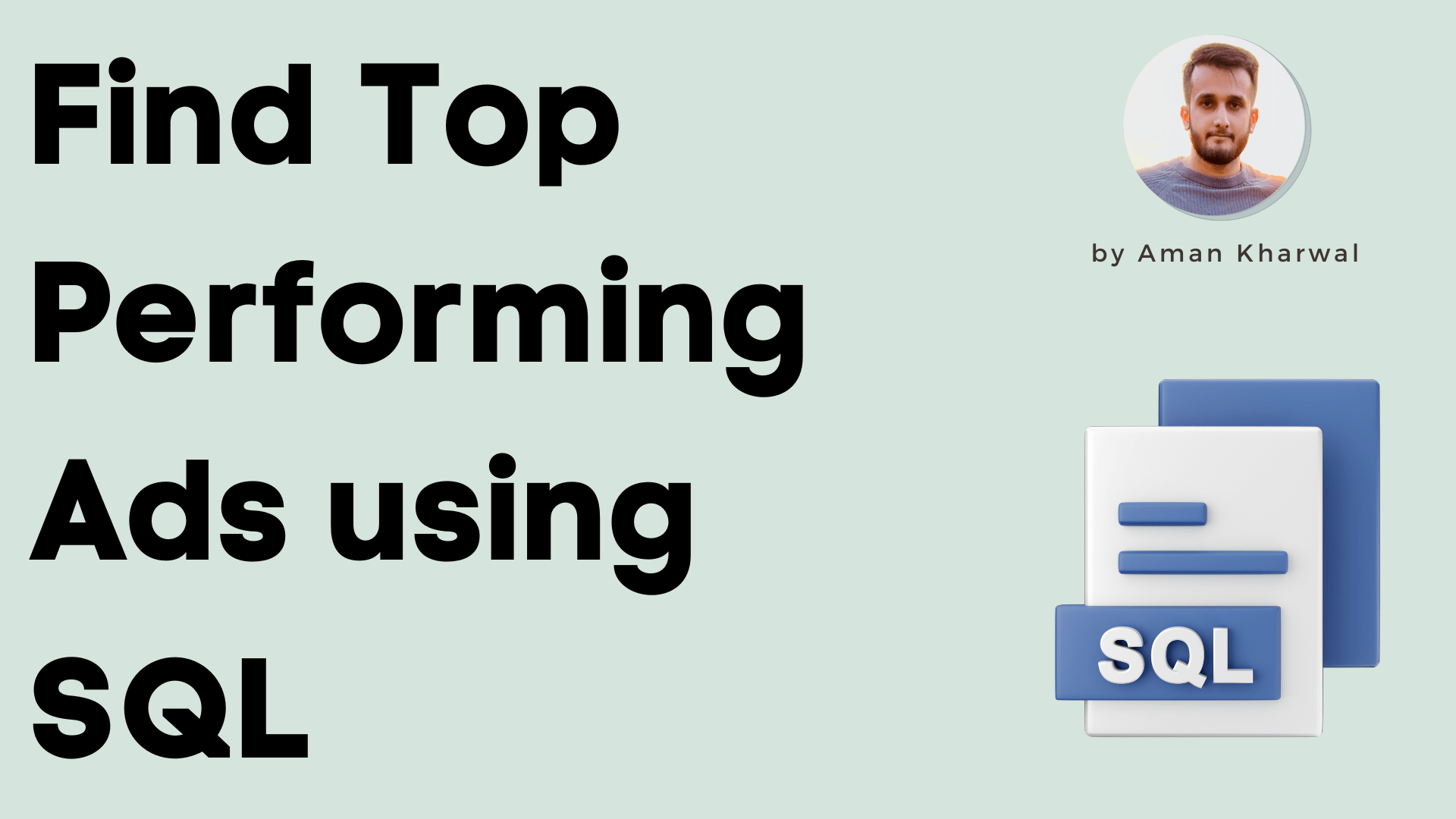 Find Top Performing Ads using SQL