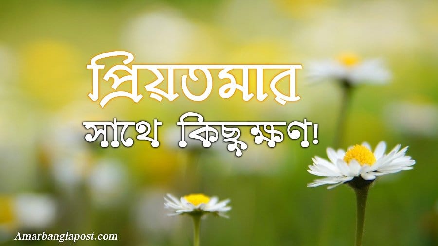 প্রিয়তমার সাথে কিছুক্ষণ