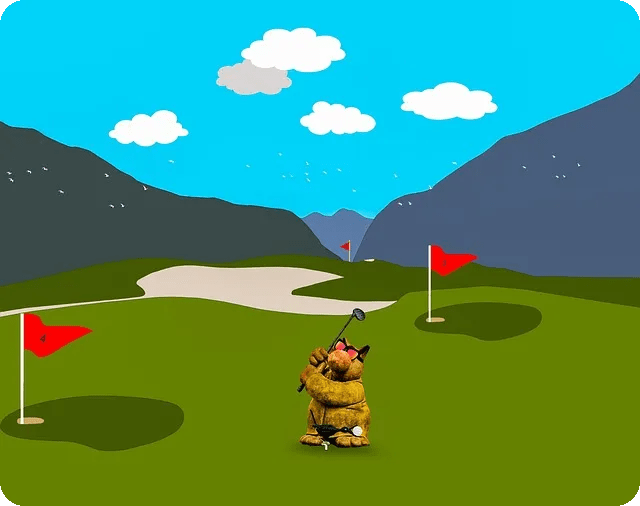 거울로 교정하는 골프 스윙 자세