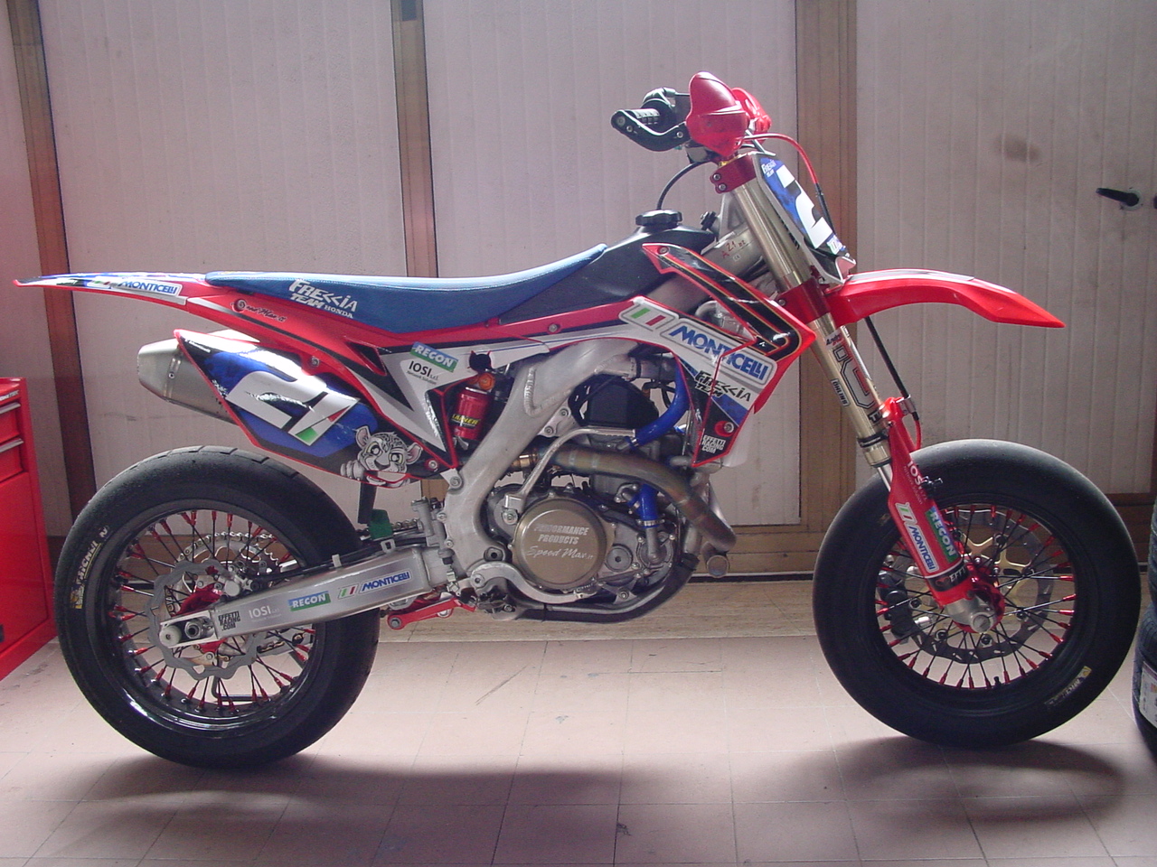 Honda crf 450 2013 supermoto pronto gara