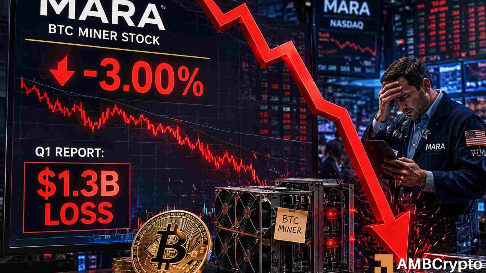 Le mineur de Bitcoin MARA prend 1,3 milliard de dollars après un trimestre brutal – Quelle est la prochaine étape ? Le mineur de Bitcoin MARA prend 1,3 milliard de dollars après un trimestre brutal – Quelle est la prochaine étape ?