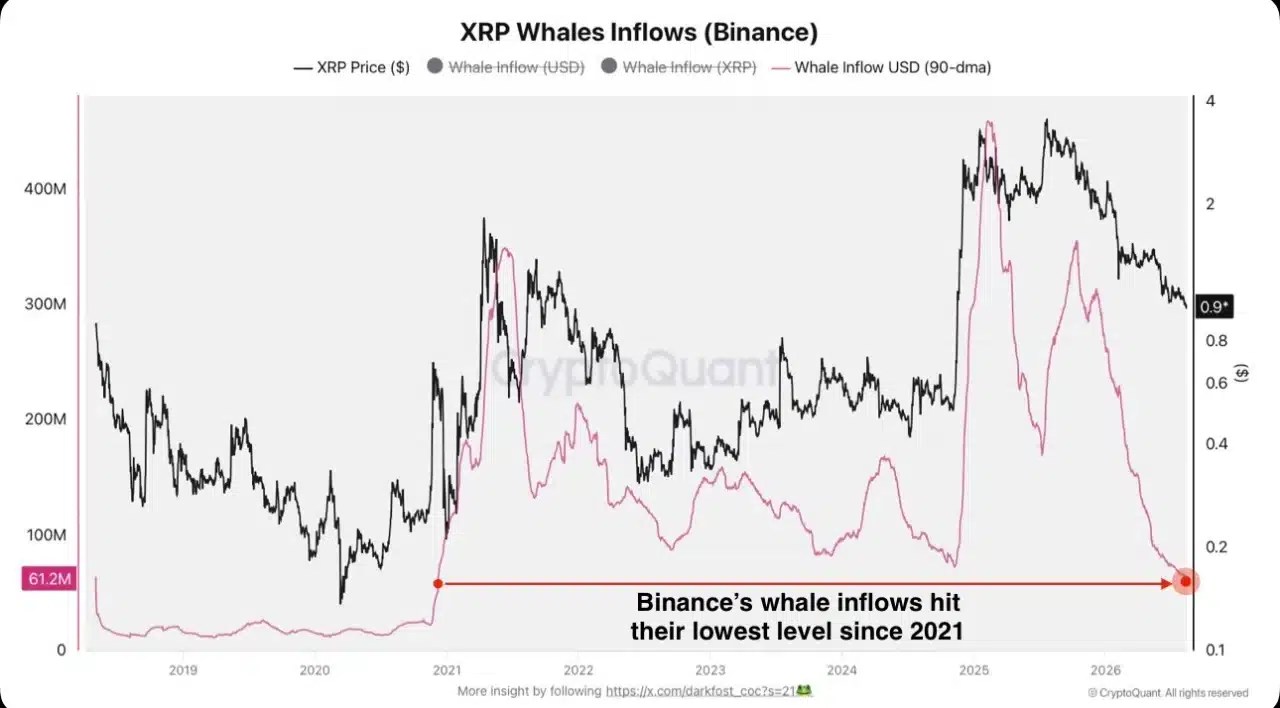 Afflux de baleines XRP