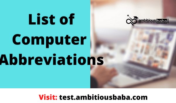 Important Computer Abbreviation: Full list