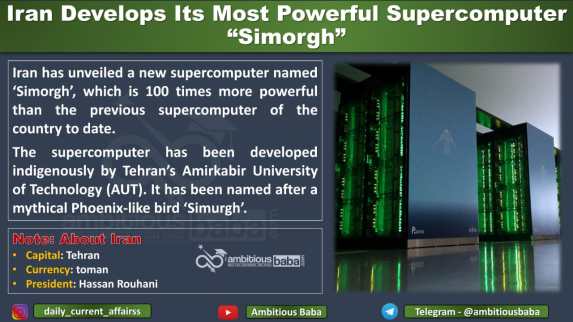 Iran Develops Its Most Powerful Supercomputer “Simorgh”