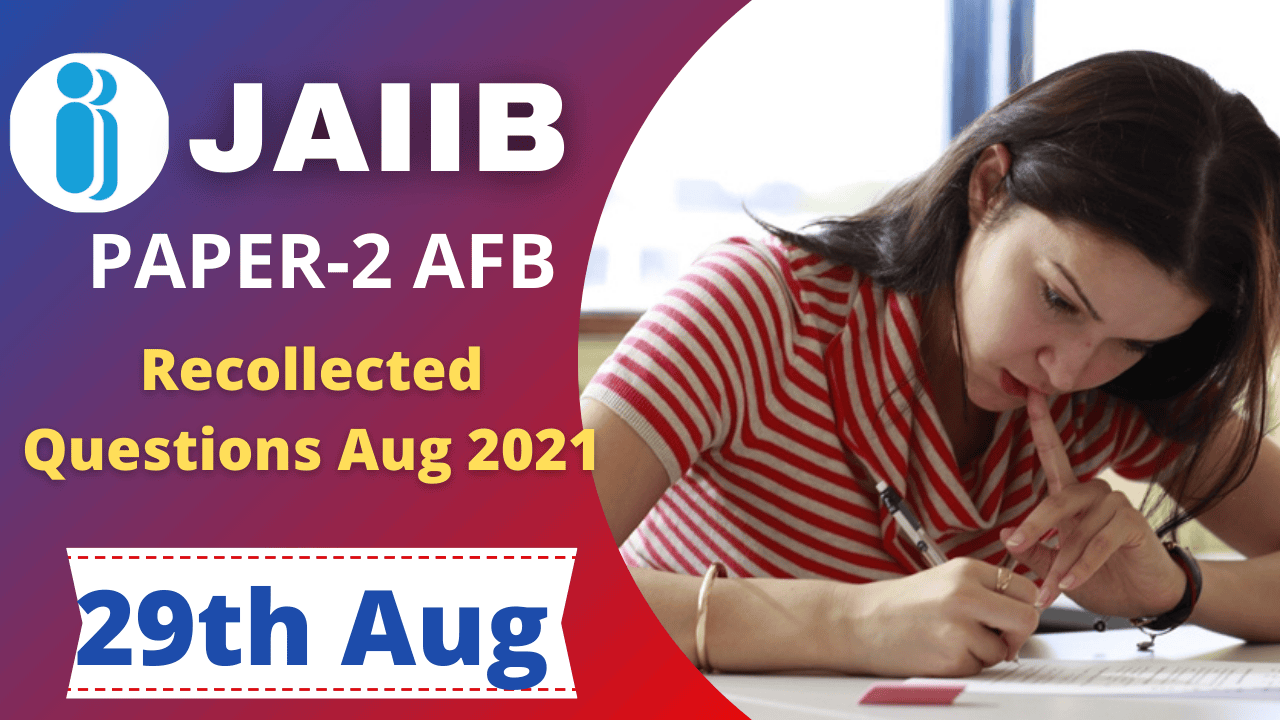 Accounting & Finance for Bankers Recollected Questions : JAIIB Exams ...