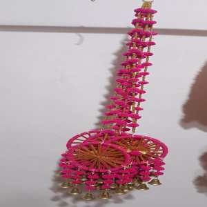 Pink Pompom Bell Hangings
