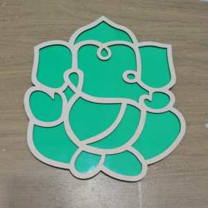 Green Ganesha Cutout