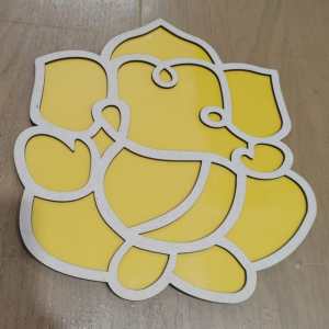 Yellow Ganesha Cutout