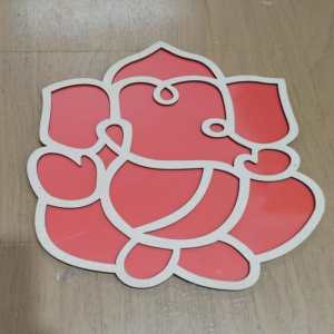 Red Ganesha Cutout