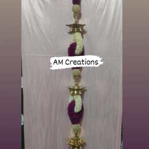 Purple/White Brass Hangings